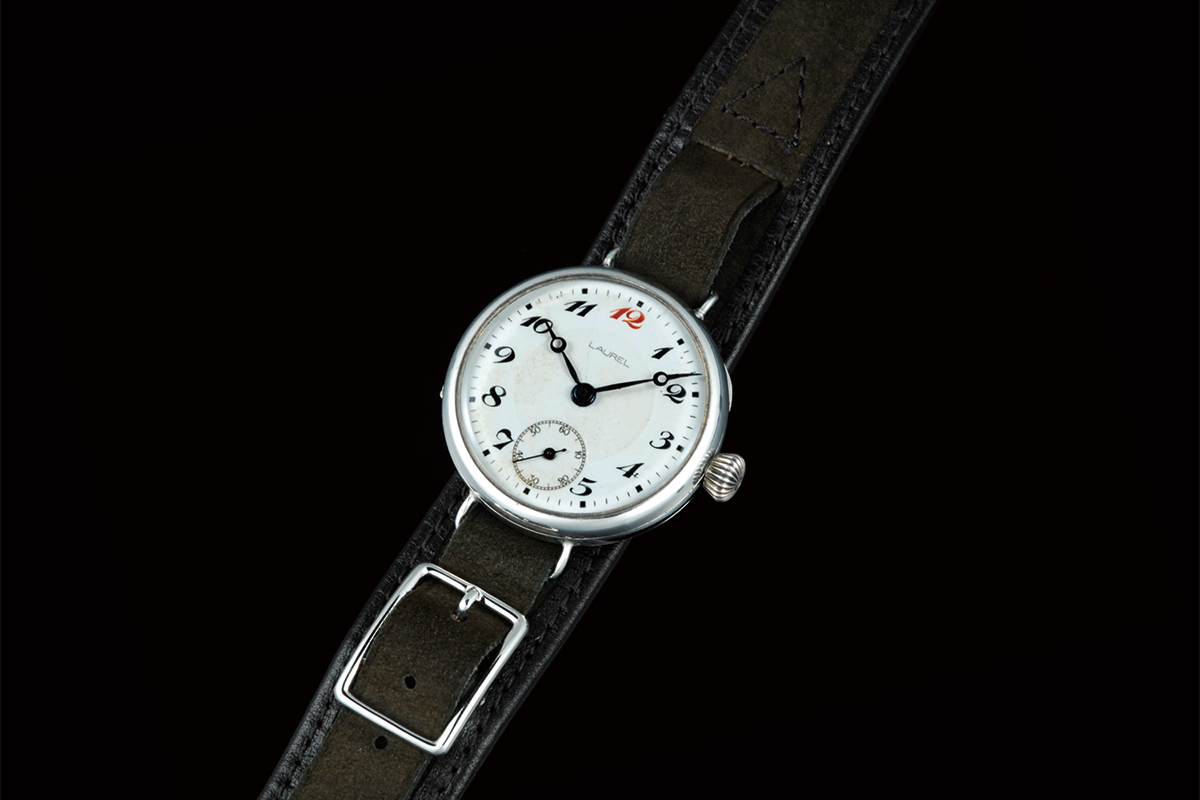 The company launches Japan’s first watch, the Laurel.