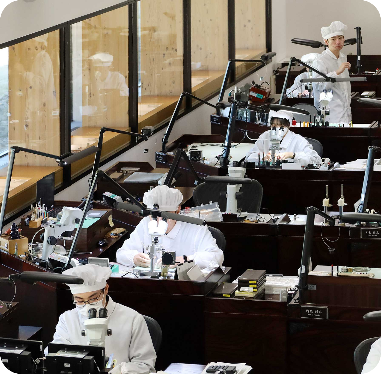 開放的なオフィス・工房の様子